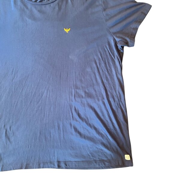 Marine Layer Blue Supima Cotton Modal Blend Embroidered Tee XL - Picture 6 of 7